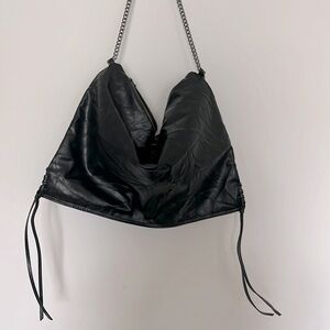 Zara new faux leather tote bag